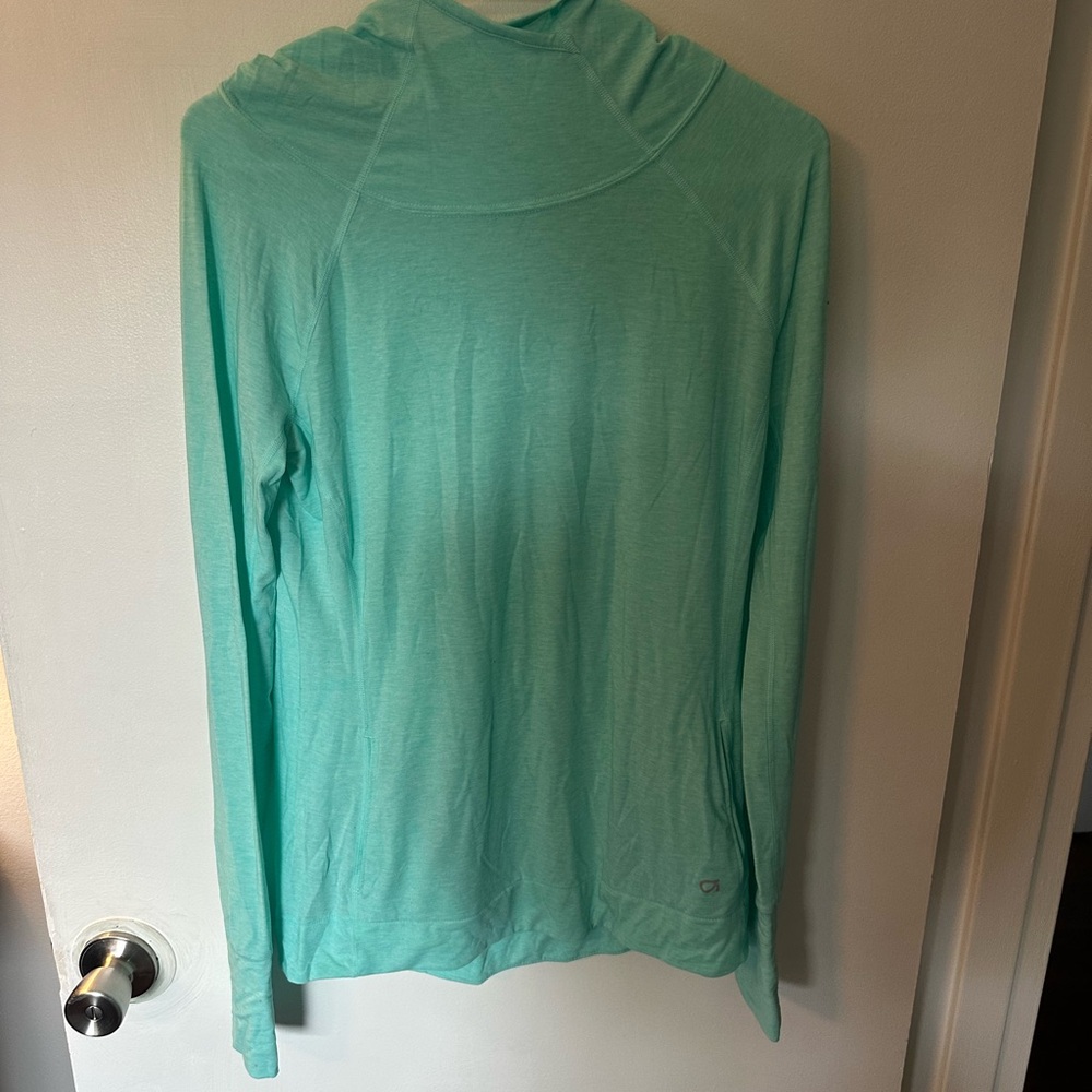 GAP Women's Teal Long Sleeve Hoodie